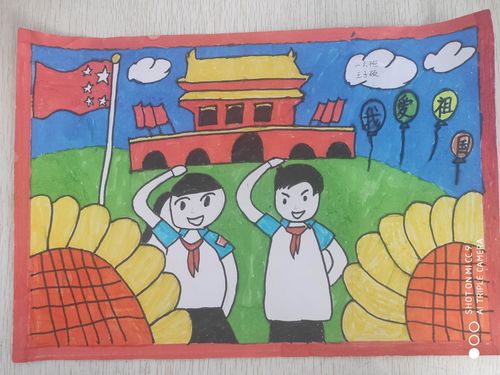 我爱红领巾--彩虹六班绘画作品展