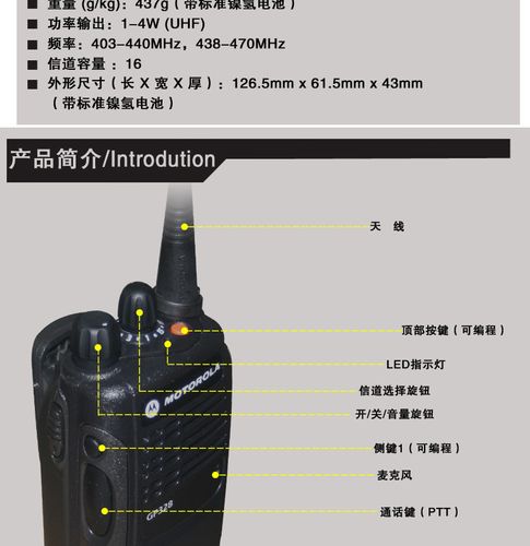 摩托罗拉gp328防爆对讲机 gp328对讲机 10-15公里