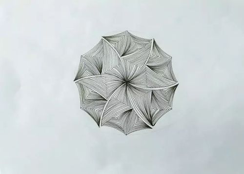 几何之美|简单的禅绕画教程