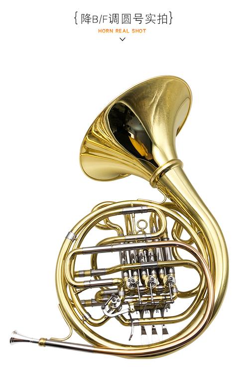 四键双排分体圆号降b/f调变调圆号四键圆号铜管乐器喇叭专业演奏