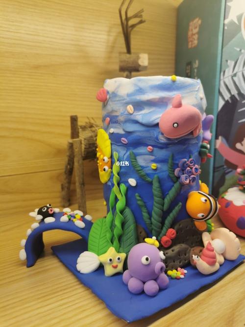 太空泥手工_手工制作_盆栽_仙人掌_桃花_兴趣爱好_手工