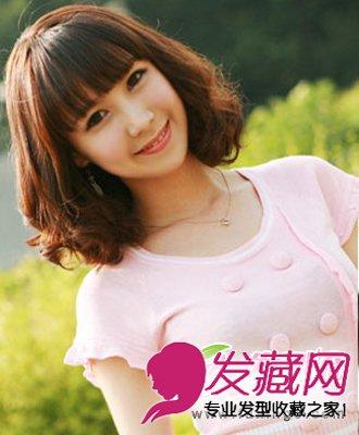 荷叶头女生卷发 短款荷叶头卷发发型(4)