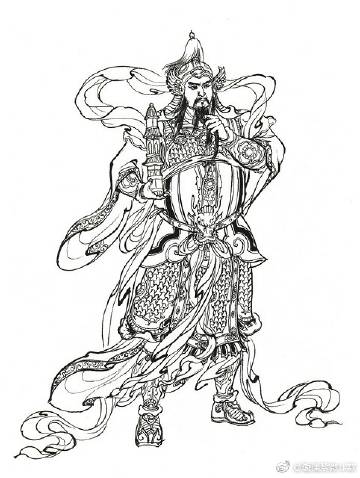 东海龙王王宫简笔画