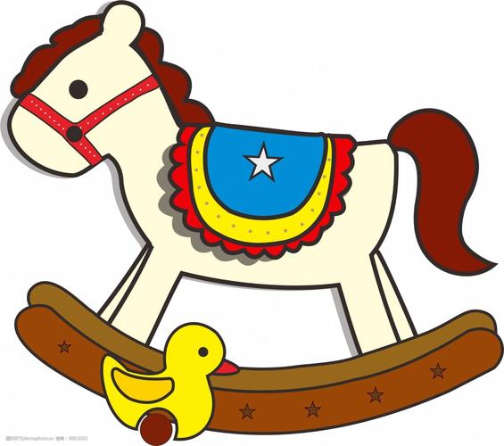 儿童可爱卡通小木马