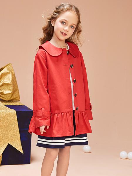红蜻蜓童装品牌2019秋季新款棉韩版洋气套装裙