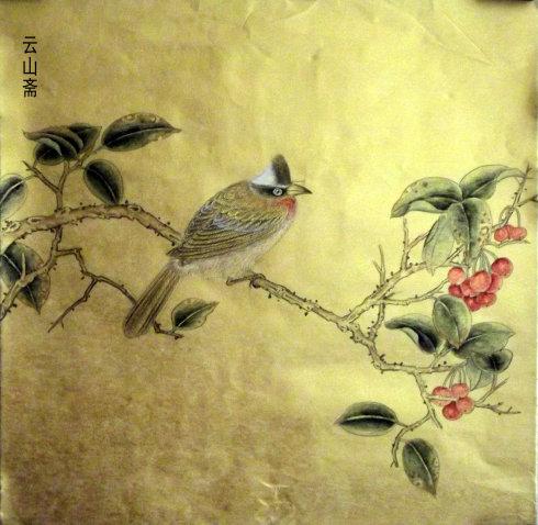 工笔花鸟创作小品