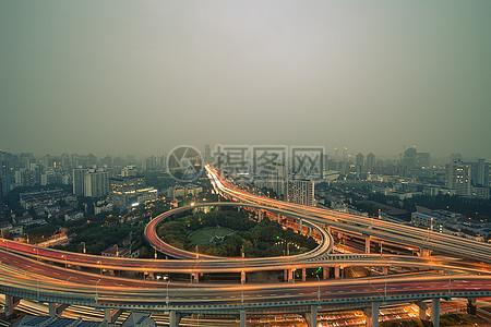 立体公路上海城市立体交通背景