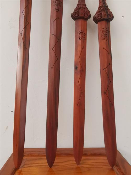 七星剑道枣木道教龙虎剑枣木法剑天师五行道家木雕