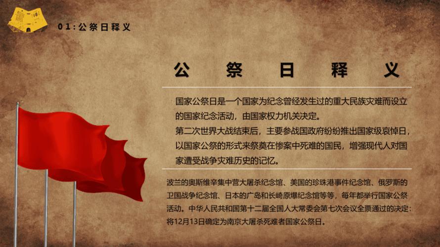 国家公祭日教育课件ppt模板