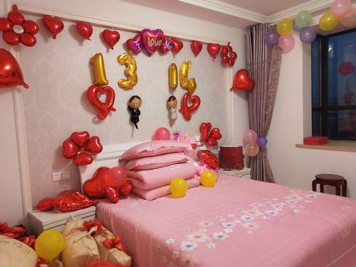 12号下午,闺房已经装饰完毕,总设计师就是亲爱的姐姐了,姐夫一家忙了