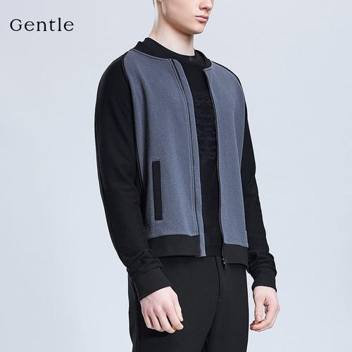 【新品】gentle/爵度秋冬男装 时尚休闲纯色简约青年