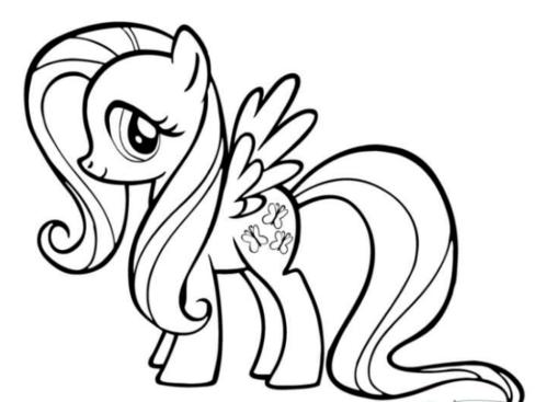 简笔画 |小马宝莉简笔画线稿素材