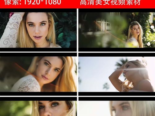 高清欧美美女实拍视频素材