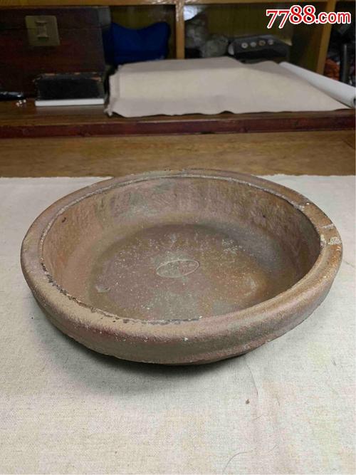 古董古玩收藏杂项近代老紫砂盆老紫砂花盆老砂