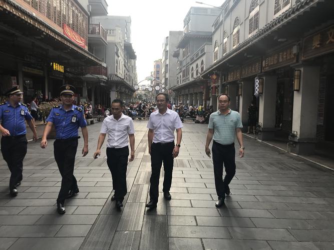 受市政府冯鸿浩副市长委托,彭浩同志带队深入府城街道调研指导全国