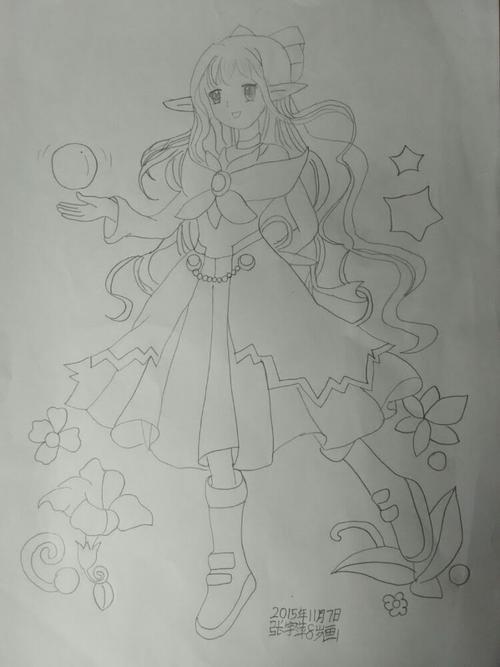 卡通篇~逸静斋书画~二年级小朋友的人物卡通画