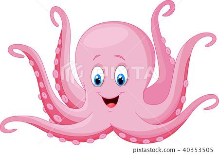 插图素材: cute octopus cartoon