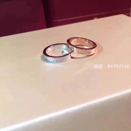 代购版卡地亚经典结婚字母 签名戒指对戒单钻刻字款钻戒情侣对戒