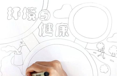 环境与健康手抄报怎么画