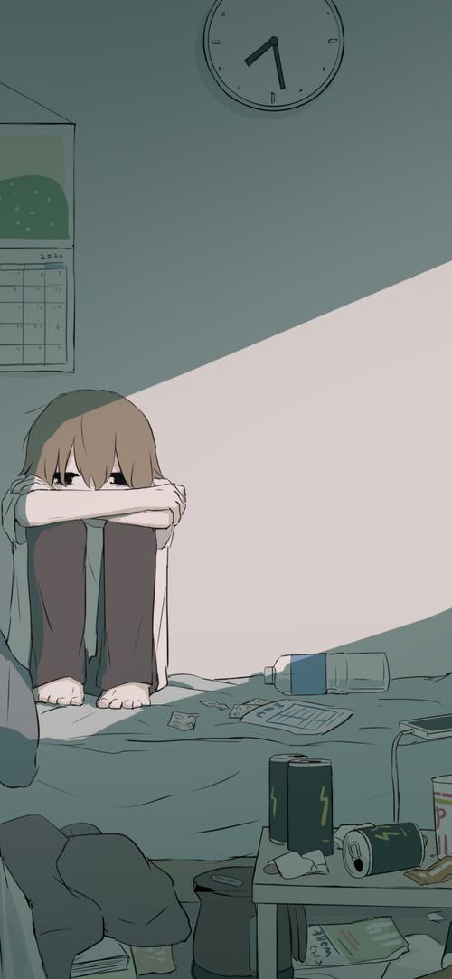 丧系插画背景壁纸高清