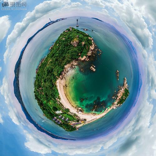 360度航拍全景小行星高清图片下载-正版图片500234421-摄图网