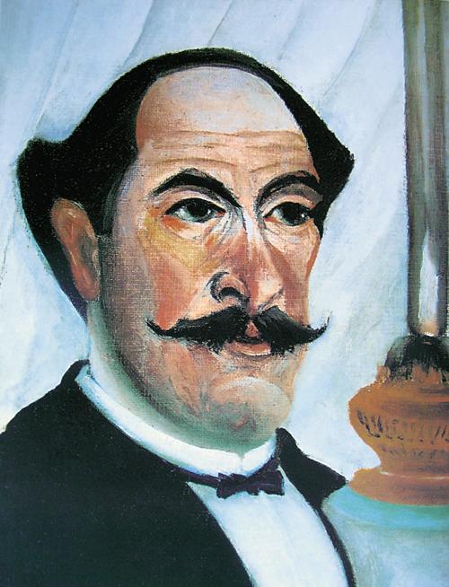 有灯的自画像(1900—1903年)