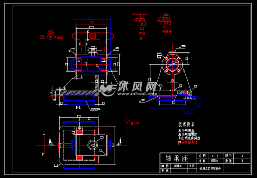 轴承座铸造及切削工艺设计- 设计方案图纸 - 沐风网