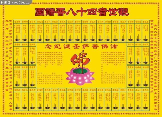 观世音四十八香谱图