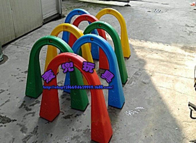 幼儿园玩具儿童钻山洞拱形门塑料拆装钻洞幼儿钻洞体育活动器材图片_4