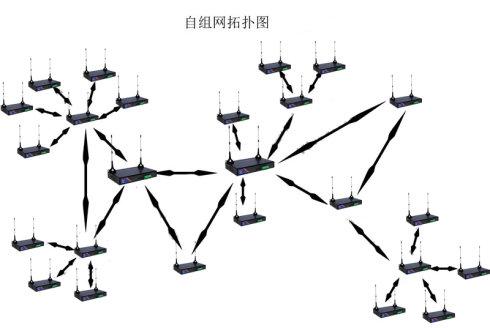 网络组网拓扑和现场应用图