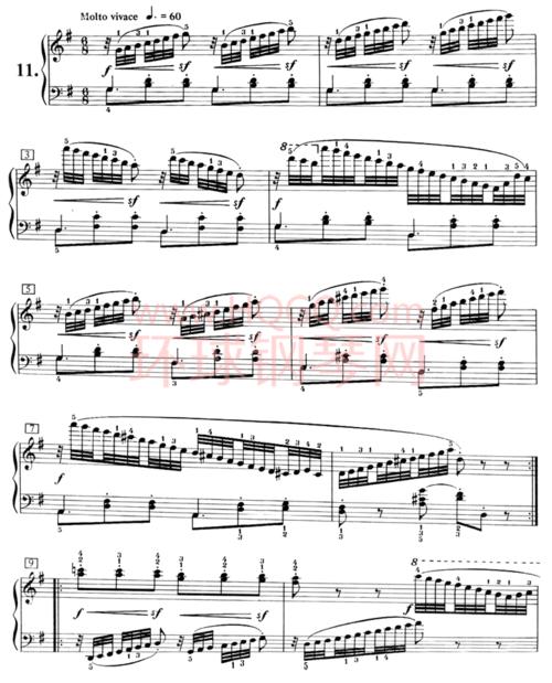 车尔尼849钢琴流畅练习曲-11