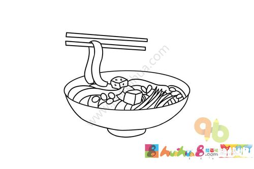 陕西美食 如何画凉皮简笔画