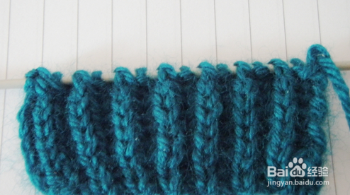 细毛线织围巾的方法