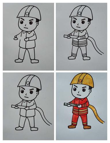 消防主题绘画展,快来围观!【一年级(6)班】