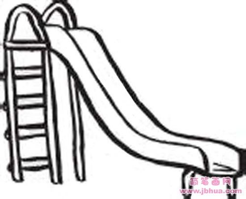 幼儿园滑滑梯简笔画