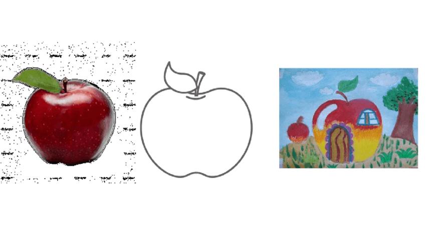 中班美术会变的水果