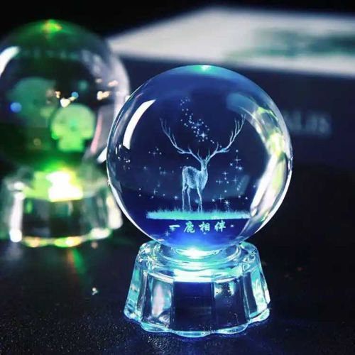 生日礼物创意发光水晶球