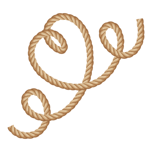 麻绳绳子心形缠绕卡通装饰