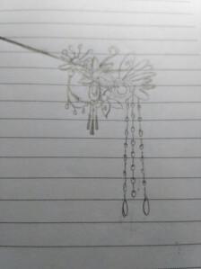 发簪手绘,自己画的,不喜勿喷!