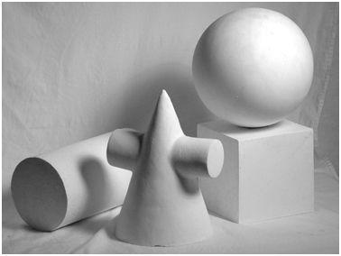 求几何体石膏的实物照片做练习素材北坤人素材