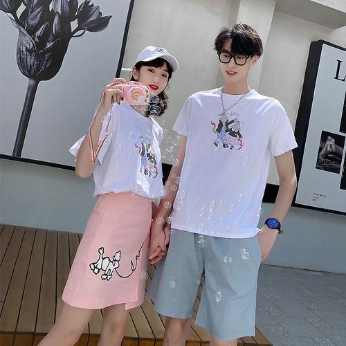 2020新款ins情侣装夏装套装