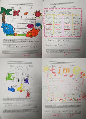 my time table手抄报 手抄报简单又漂亮