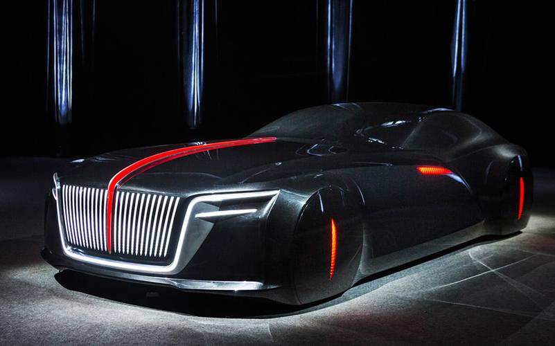 红旗顶级轿跑雕塑,劳斯莱斯都要服