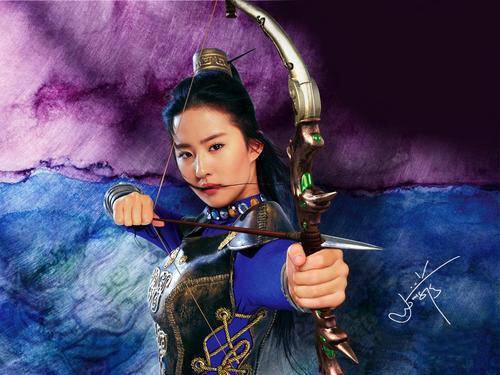 古装美女射箭pk,赵丽颖百变,范冰冰性感,但都输给了最后一位