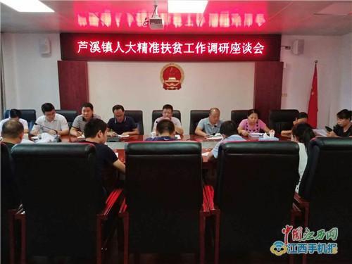 芦溪县芦溪镇人大召开精准扶贫工作调研座谈会
