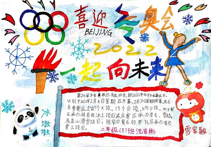 冬奥会手抄报简单又好看的模板内容