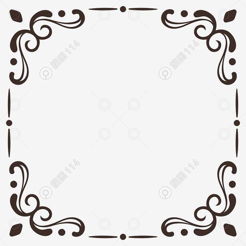 图片分类 设计元素 边框纹理 复古风边框