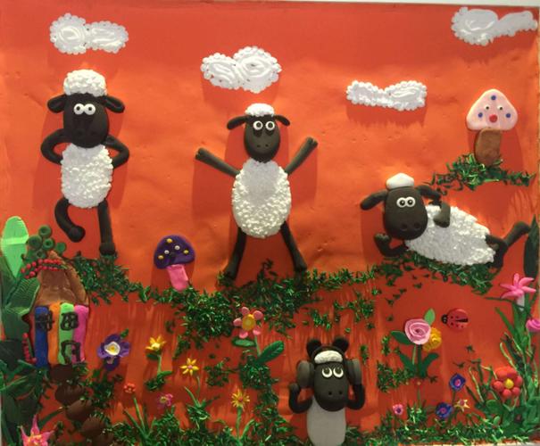 泥塑 《小羊肖恩》