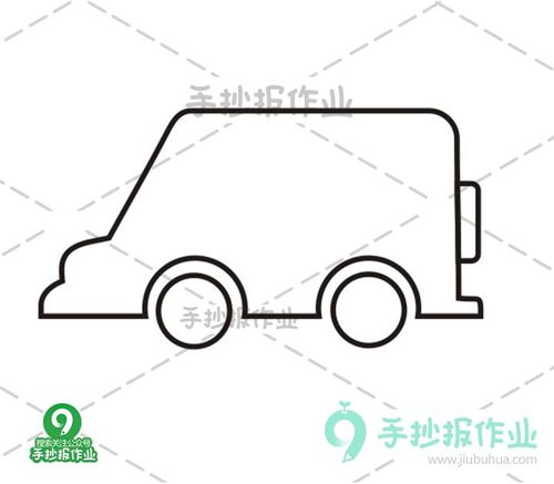 简单的小汽车简笔画