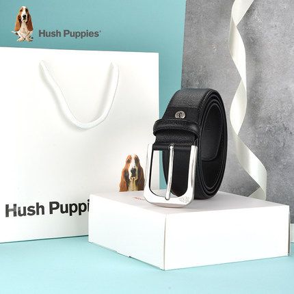 暇步士(hush puppies) 双色头层牛皮 男士真皮皮带 三色